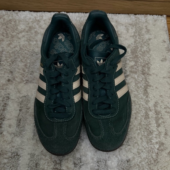 Green and Beige Adisas Samba Sneakers - Picture 5 of 6